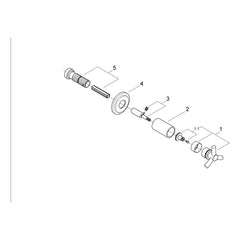 Onderdelentekening Grohe Atrio opbouwdeel 2000–2013