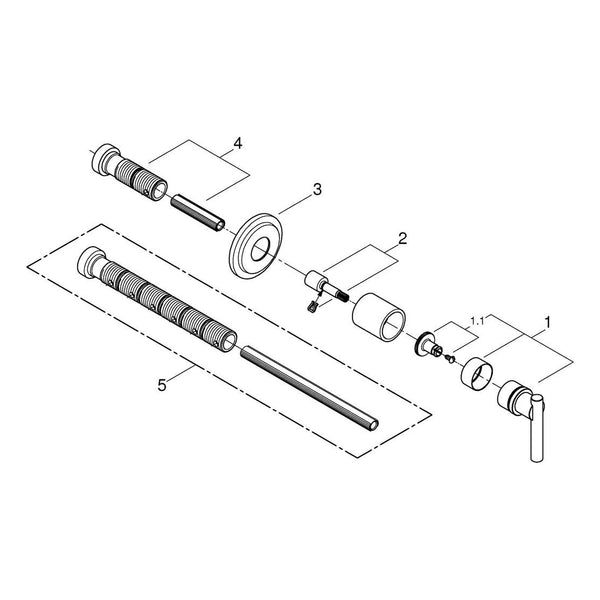 Onderdelentekening Grohe Atrio opbouwdeel