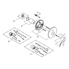 Onderdelentekening Grohe Essence badmengkraan