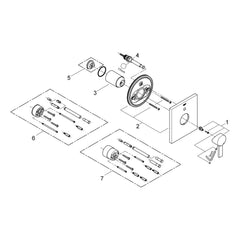 Onderdelentekening Grohe Allure badmengkraan
