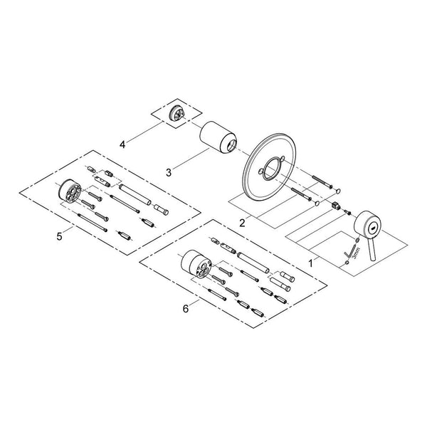 Onderdelentekening Grohe Concetto douchemengkraan