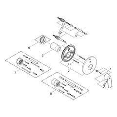 Onderdelentekening Grohe Eurosmart Cosmopolitan badmengkraan 2009–2011