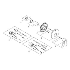 Onderdelentekening Grohe Eurosmart Cosmopolitan douchemengkraan 2009–2015