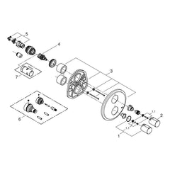 Onderdelentekening Grohe Tenso badthermostaat