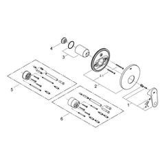 Onderdelentekening Grohe Europlus afbouwdeel douchemengkraan 2008–2015