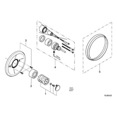 Onderdelentekening Grohe Automatic 2000 centraalthermostaat