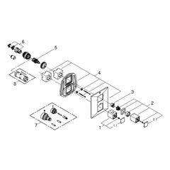 Onderdelentekening Grohe Allure Brilliant douchethermostaat