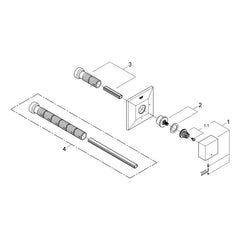 Onderdelentekening Grohe Allure Brilliant opbouwdeel