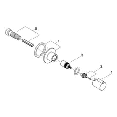 Onderdelentekening Grohe Tenso opbouwdeel