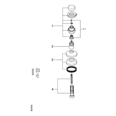 Onderdelentekening Grohe Supra opbouwdeel