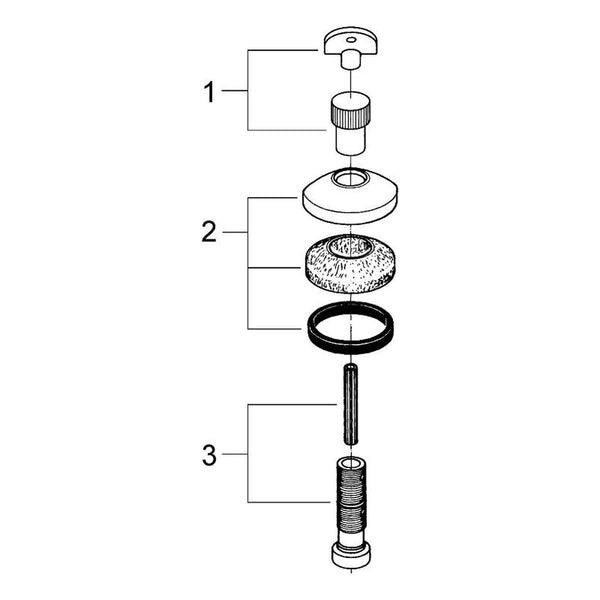 Onderdelentekening Grohe Universele opbouwdeel