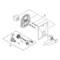 Onderdelentekening Grohe Allure Brilliant centraal thermostaat