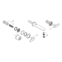 Onderdelentekening Grohe Veris driegats wastafelmengkraan S-Size