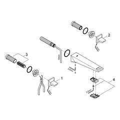 Onderdelentekening Grohe Allure Brilliant driegats wastafelmengkraan M-Size