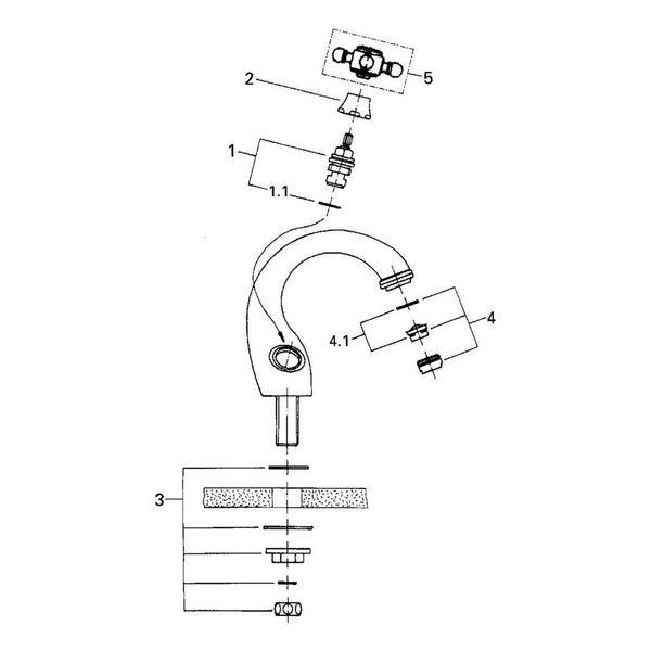 Onderdelentekening Grohe Sinfonia toiletkraan