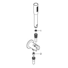 Onderdelentekening Grohe Euphoria Cosmopolitan Stick doucheset 1 straal