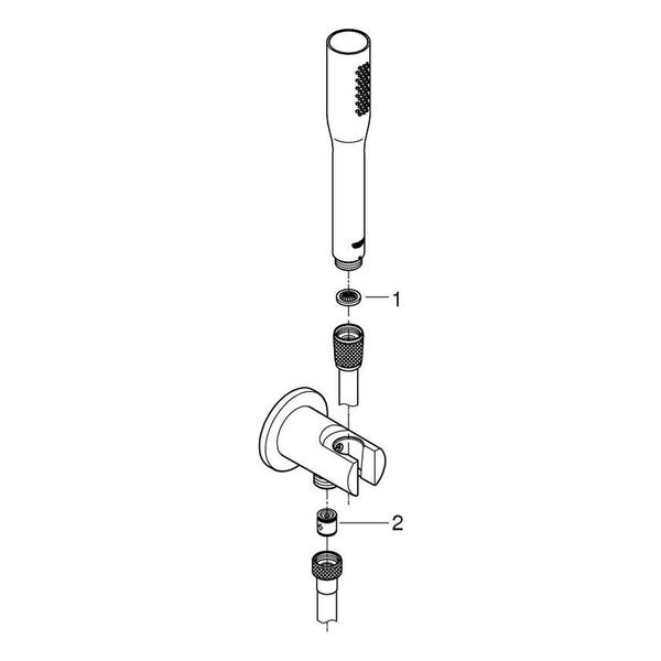 Onderdelentekening Grohe Euphoria Cosmopolitan Stick doucheset 1 straal