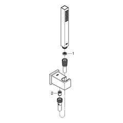 Onderdelentekening Grohe Euphoria Cube Stick doucheset 1 straal