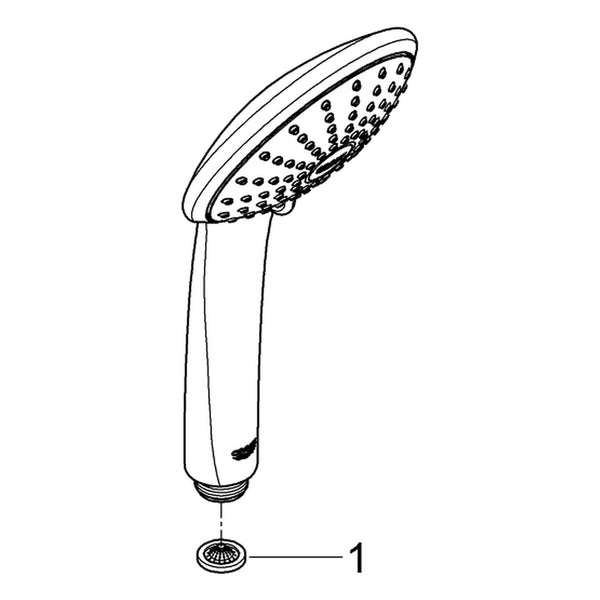 Onderdelentekening Grohe Euphoria 110 Duo handdouche 2 straalsoorten