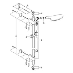 Onderdelentekening Grohe Rainshower Solo 150 doucheset 2 straalsoorten 2009–2016
