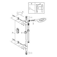 Onderdelentekening Grohe Rainshower Icon 150 doucheset 2 straalsoorten 2016–2021