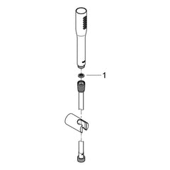 Onderdelentekening Grohe Euphoria Cosmopolitan Stick doucheset 1 straal