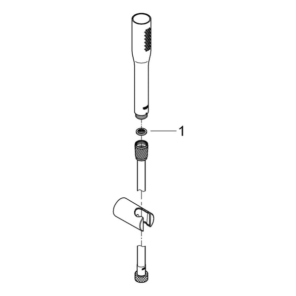 Onderdelentekening Grohe Euphoria Cosmopolitan Stick doucheset 1 straal