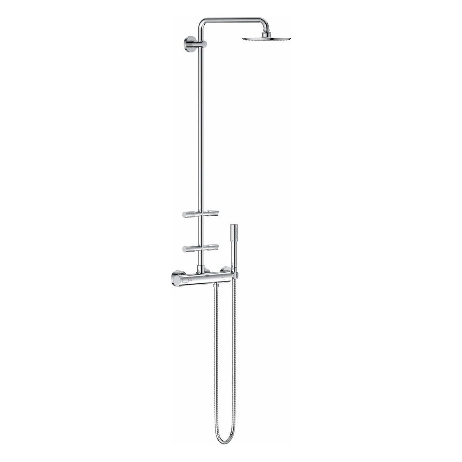 Grohe Rainshower System 210 douchesysteem met thermostaatkraan en zijdouches