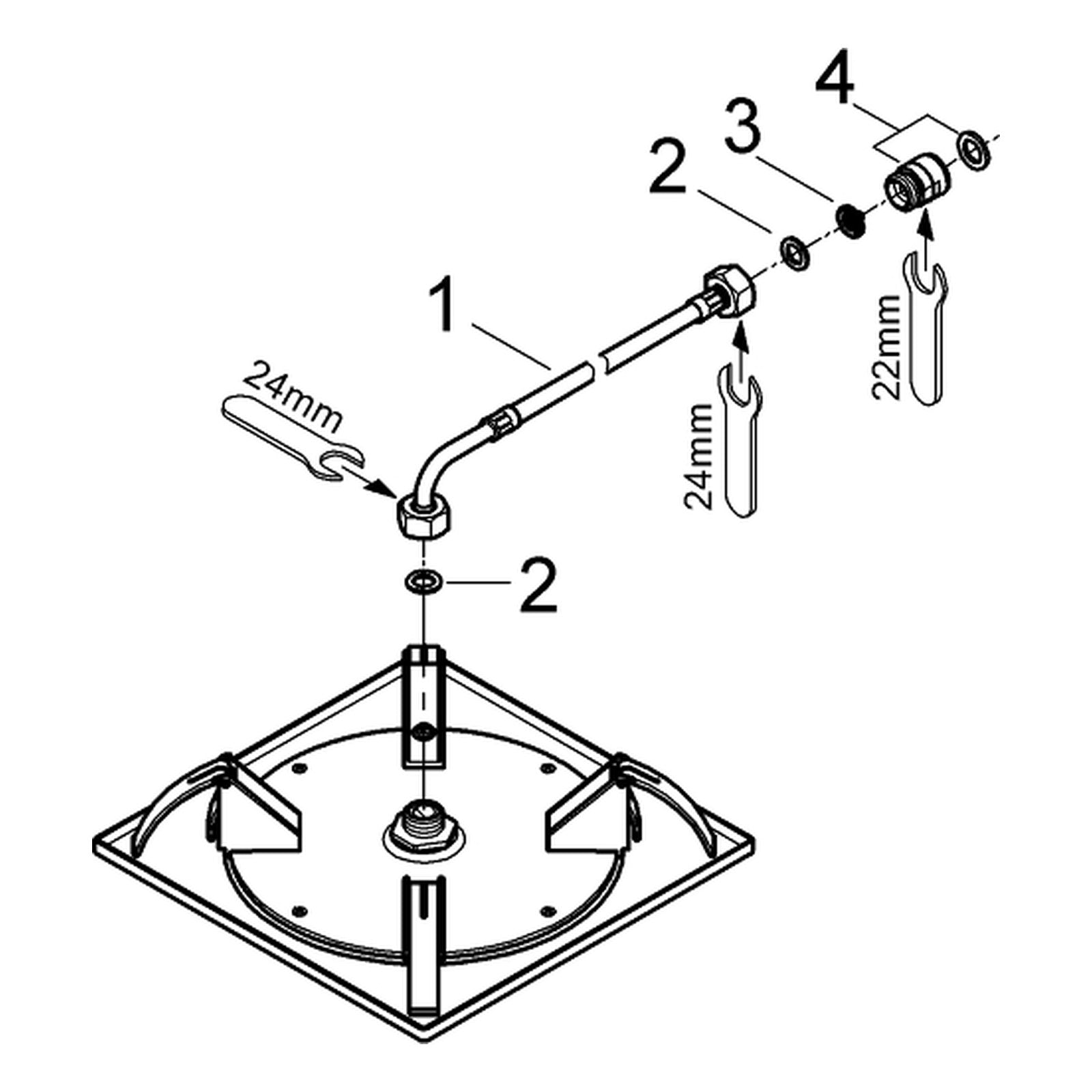 Onderdelentekening Grohe Rainshower F-Series 10