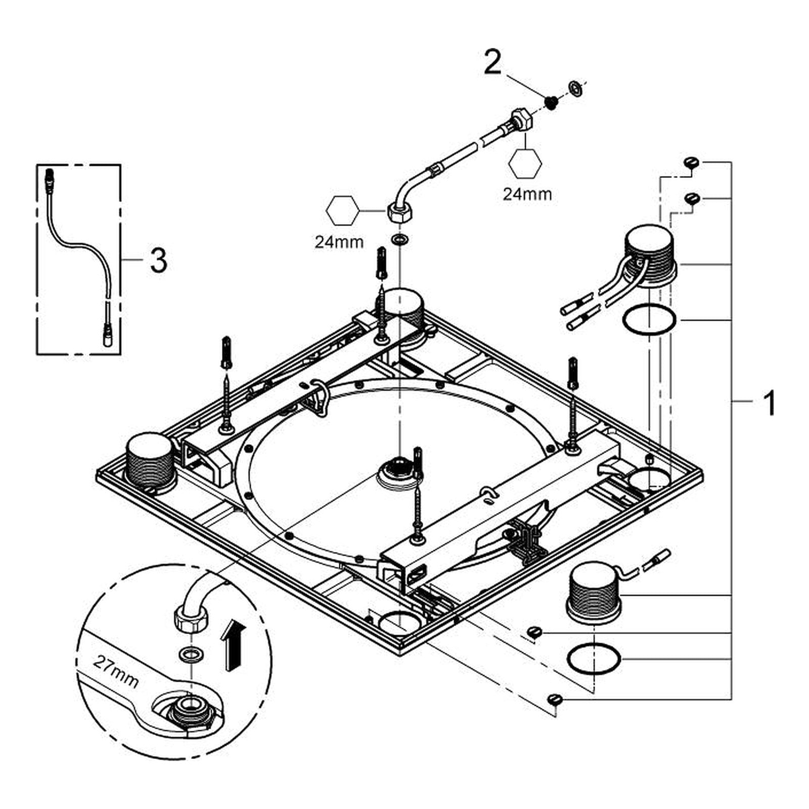 Onderdelentekening Grohe Rainshower F-Series 20