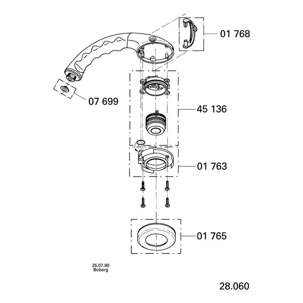 Onderdelentekening Grohe Relexa handdouche 