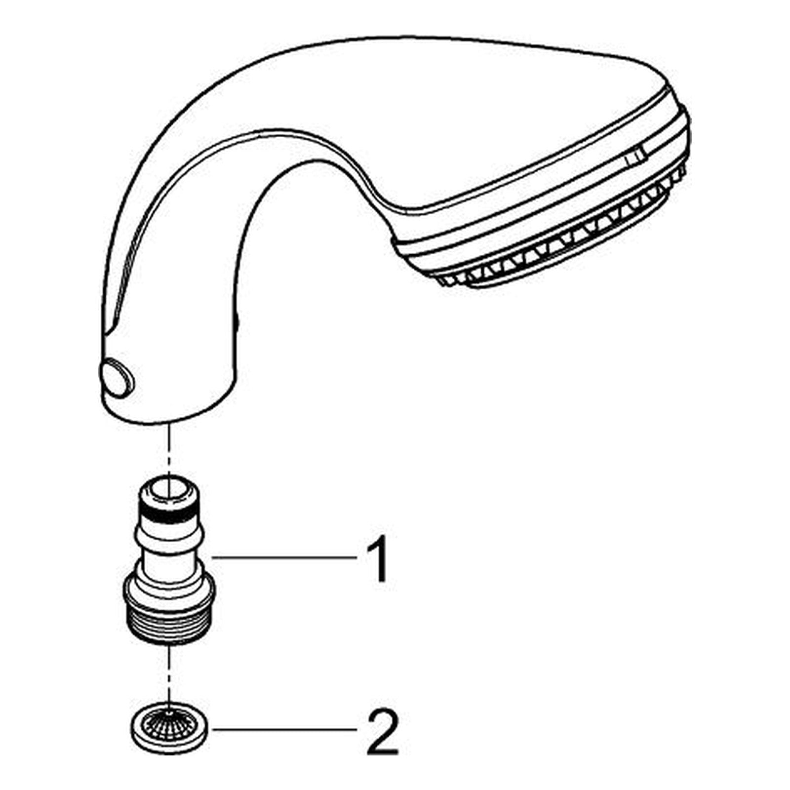 Onderdelentekening Grohe Relexa Plus 80 Champagne handdouche 2 straalsoorten
