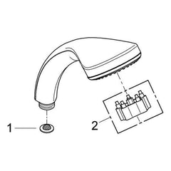 Onderdelentekening Grohe Relexa Plus handdouche 