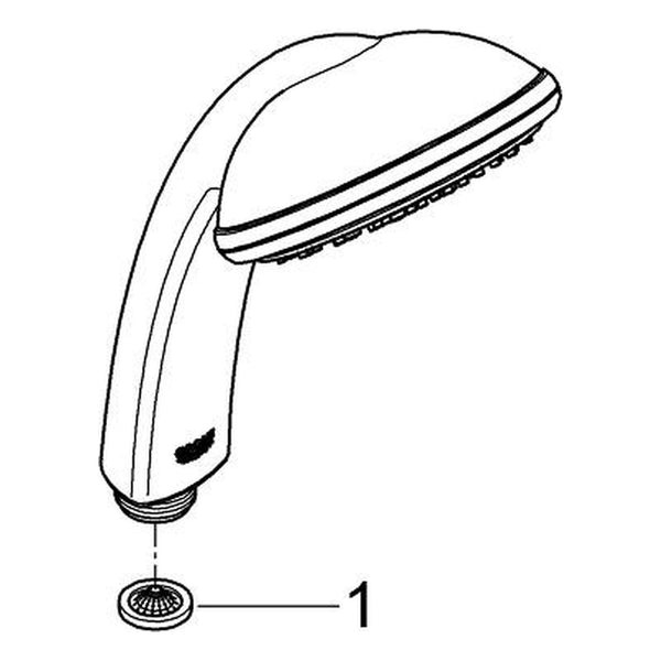 Onderdelentekening Grohe Tempesta 100 Trio handdouche 3 straalsoorten