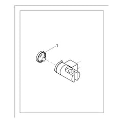 Onderdelentekening Grohe Relexa wanddouchehouder