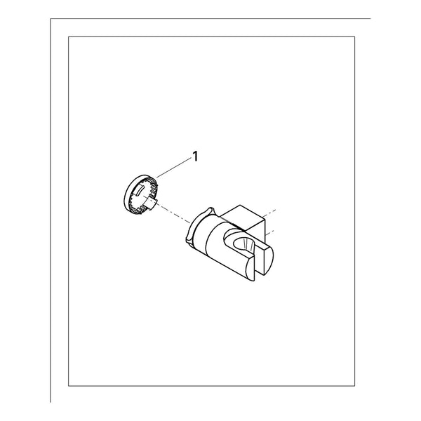 Onderdelentekening Grohe Relexa wanddouchehouder