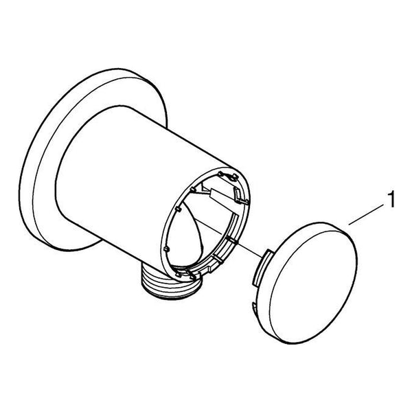 Onderdelentekening Grohe Relexa wandaansluitbocht