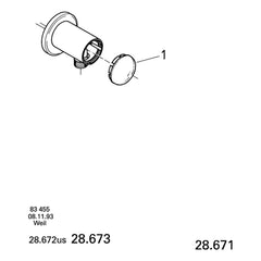 Onderdelentekening Grohe Relexa wandaansluitbocht