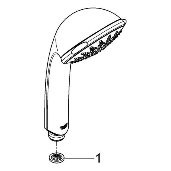 Onderdelentekening Grohe Relexa 100 Champagne handdouche 4 straalsoorten