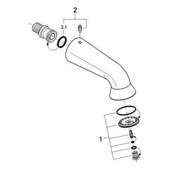 Onderdelentekening Grohe Relexa Plus 60 sportdouche