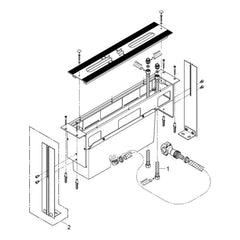 Onderdelentekening Grohe inbouw vier- en vijfgats badrandcombinatie