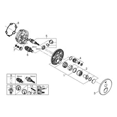 Onderdelentekening Grohe SmartControl douchethermostaat