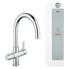 Grohe Red Duo keukenmengkraan en combi boiler