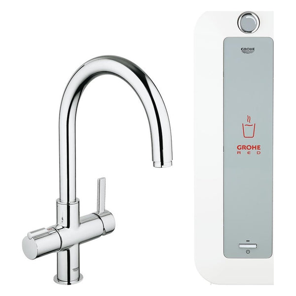 Grohe Red Duo keukenmengkraan en combi boiler