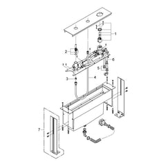 Onderdelentekening Grohe driegats badrandcombinatie