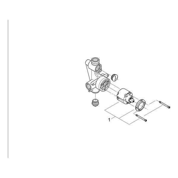 Onderdelentekening Grohe eenhendelmengkraan 1/2