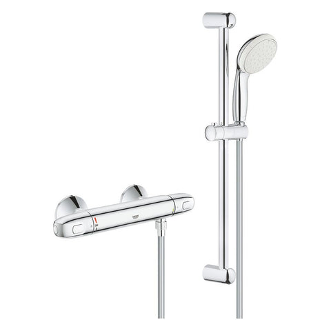 Grohe Grohtherm 1000 thermostatische douchemengkraan 1/2" met douchegarnituur