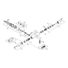 Onderdelentekening Grohe Veris thermostatische badmengkraan