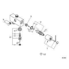 Onderdelentekening Grohe Automatic 2000 Compact centraalthermostaat