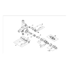 Onderdelentekening Grohe thermostatische douchemengkraan